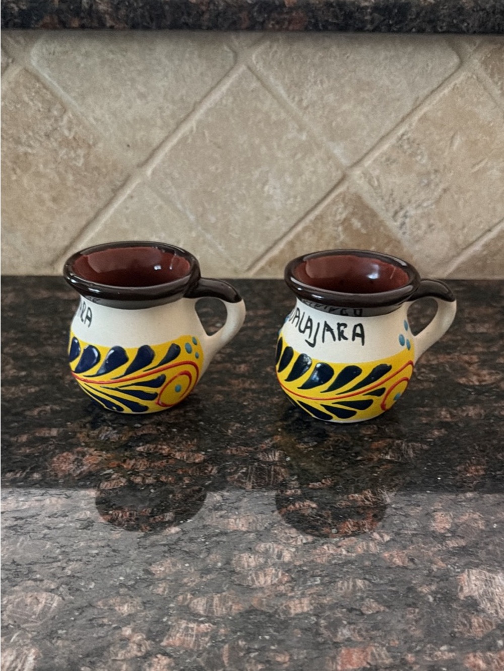 Hand-Painted Ceramic Mini Pitcher